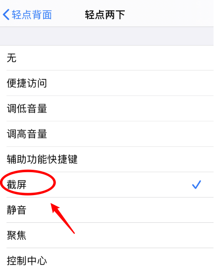 坡头镇苹果手机维修分享iPhone12如何启用双击截屏 